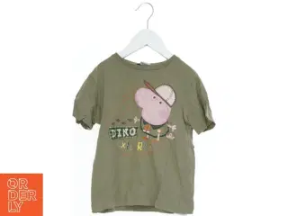 Børne T-shirt med Dino Explorer print fra Peppa Pig (str. 116)