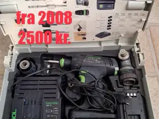 Festool skruemaskine T 15+3. L_i 2,6 sev