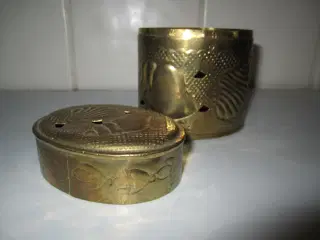 Gammel fin Messing dåse.
