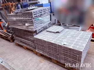 Plast gulv Thermoplast 190 styk a 40x40cm