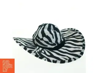 Zebramønstret hat (str. Ø. 45 cm)