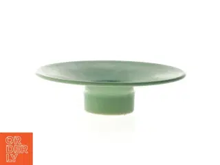 Grøn keramikfad (str. Ø 18 cm)