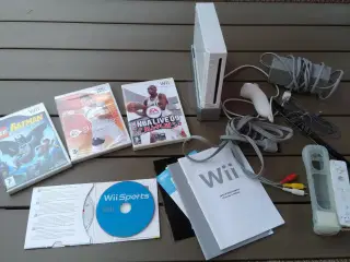 Nintendo Wii med tilbehør