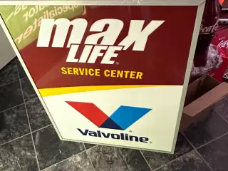 Valvoline lysskilt 