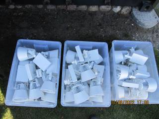 Lysskinner 3 faset samt div.led lamper 29,8w 