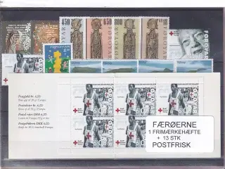Færøerne - 1 Frimærkehæfte + 13 Stk. - Postfrisk
