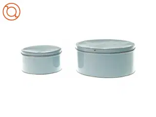 Runde metalbøtter 2 styks (str. Ø: 20 og 14 cm)