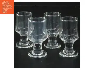 4 Hamlet Holmegaard glas (str. 4 stk Ø 4 cm længde 7,5 cm)