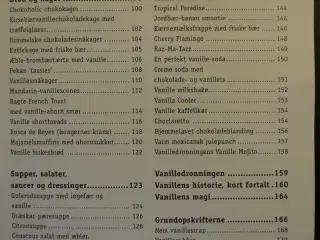 vanille kogebogen. forretter, hovedretter, mellem