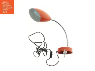 Rød bordlampe (str. 50 cm)