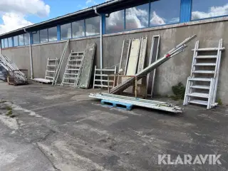 Blandet stilladsdele