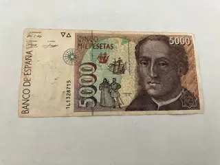 5000 Pesetas Spain