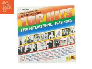 Vinylplade &#39;Top Hits 1989&#39; (str. 31 x, 31 cm)