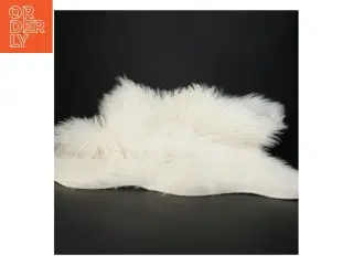 Hvid pelsstykke (str. 70 x 48 cm)