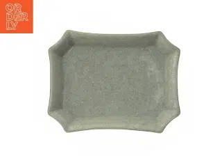 Rektangulært krakeleret fad fra Royal Copenhagen (str. 17 cm)