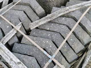 Granit hjørner 45 grader sort