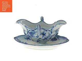 Porcelæns sovseskål med tallerken fra Villeroy & Boch (str. 24x15x12 cm)