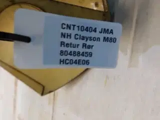 New Holland Clayson M80 Retur Rør 80488459