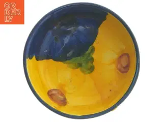 Farverig keramisk skål (str. Ø 14 cm)