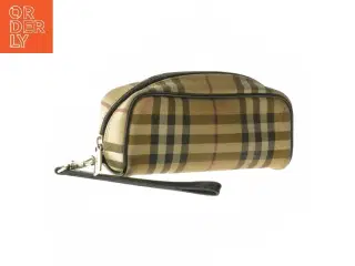 Kosmetiktaske med tern fra Burberry (str. 6,5x18,5x6 cm)
