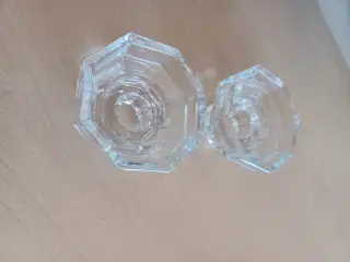 Glas  lysestager