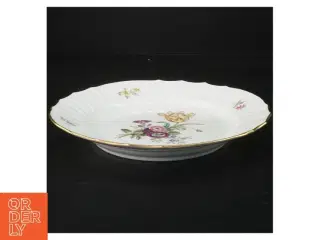 Porcelænstallerken med blomstermotiv fra Royal Copenhagen (str. 22 cm)