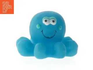 Blå blækspruttefigur i plastik (str. 7x5 cm)