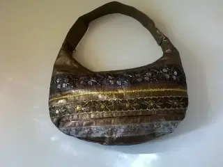 Festhåndtaske i læderlook