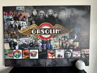 Gasolin plakat printet på  aluminiumplade 
