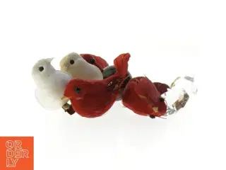 Dekorationsfugle med krystaller (str. 3-10 cm)
