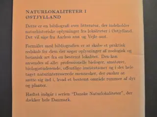 danske naturlokaliteter 1-3 - en bibliografi 1971-