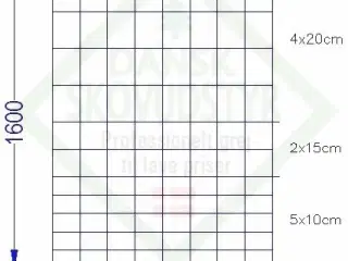 350-400 meter vildthegn, 160 cm højt