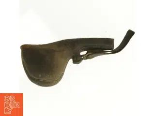 Antik Læder Vand Beholder med rem (str. 23 x 9 cm)
