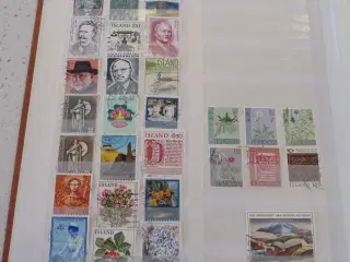 Island, 109 forskellige frimærker