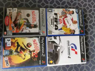16 fede PS2 spil 35-150kr pr stk.