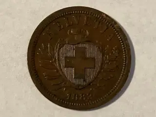 2 Rappen Switzerland 1883
