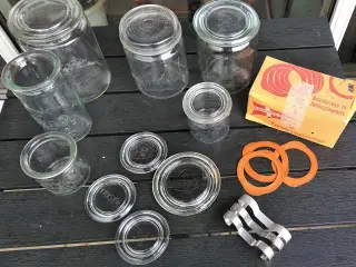 Henkogningsglas/ mælke flasker