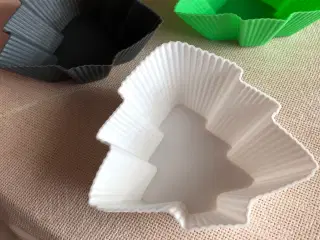 3 siliconeforme som juletræ