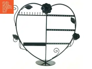 Metalsmykke stativ i form af et hjerte (str. 34 x 36 cm)