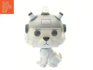 Pop figur af hund med hjelm (str. 10 cm)