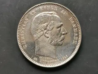 Rigtig flot 2 krone 1888 