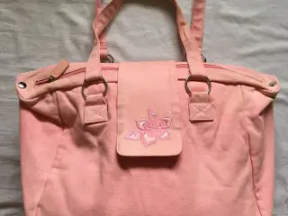 Stor pink taske til salg