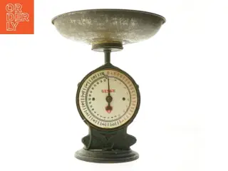 Vintage Ginge vægt fra Ginge (str. Ø. 25,5 cm. længde. 25,5 cm)