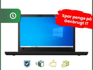 14" Lenovo ThinkPad T480 - Intel i5 8350U 1,7GHz 256GB NVMe 8GB Win10 Pro - Grade A - bærbar computer