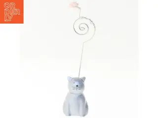 Blå kat figur note holder (str. 14 x 3 og en halv cm)