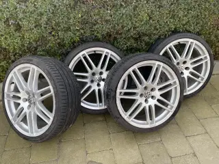 19” VW Alufælge m. næsten nye sommerdæk