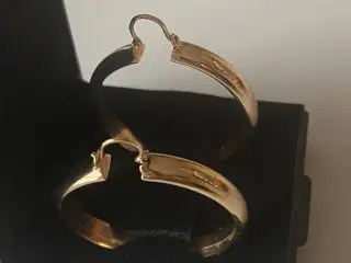 Øreringe i 14 karat guld til hul i øret ø 29,9mm