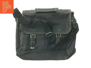 Sort skuldertaske (str. 40 x 34 cm)