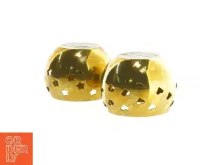 Guldfarvede lysestager (str. 7,5 x 5 cm)
