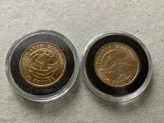 10 kr. Polarmønter 2007-2009